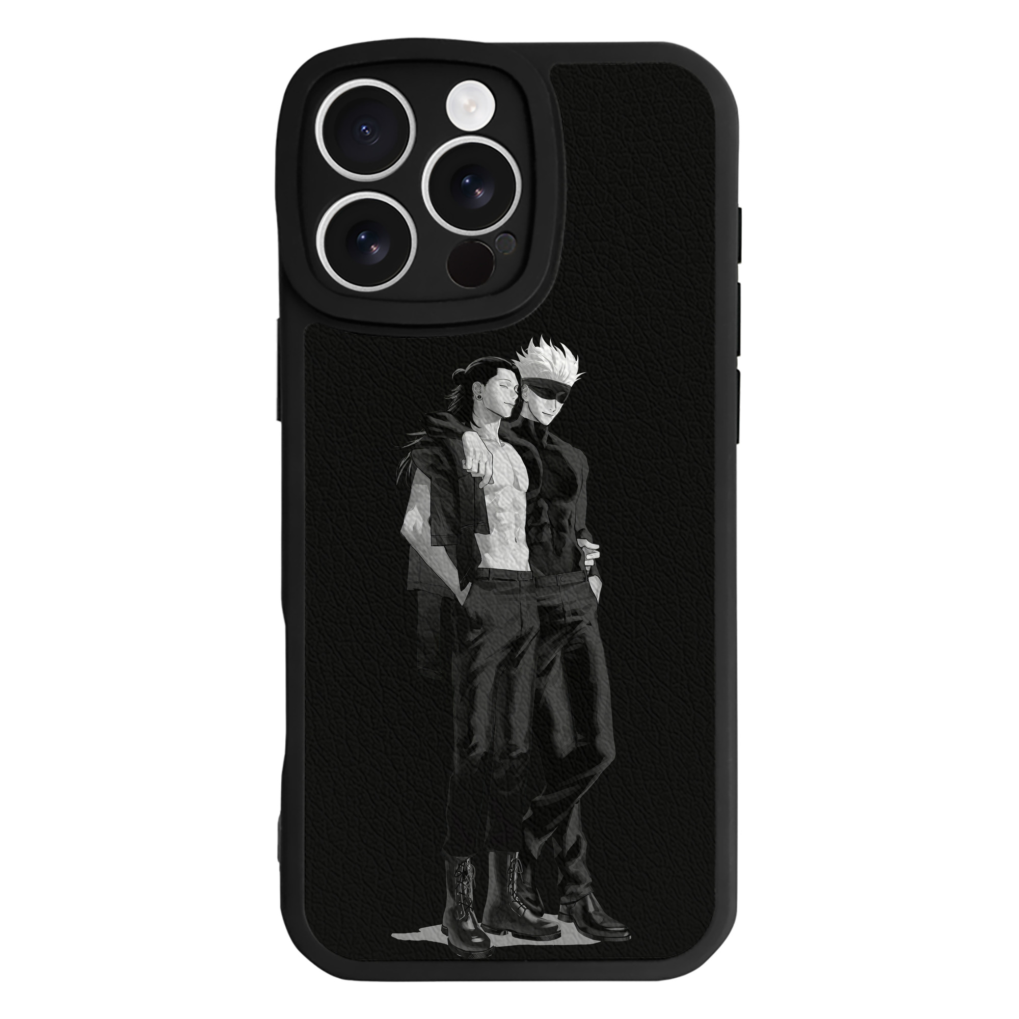 （画像用） 呪術廻戦 Jujutsu Kaisen 【iPhone 16シリーズ対応】シリコンスマホケース（レザー調） 材質：シリコン